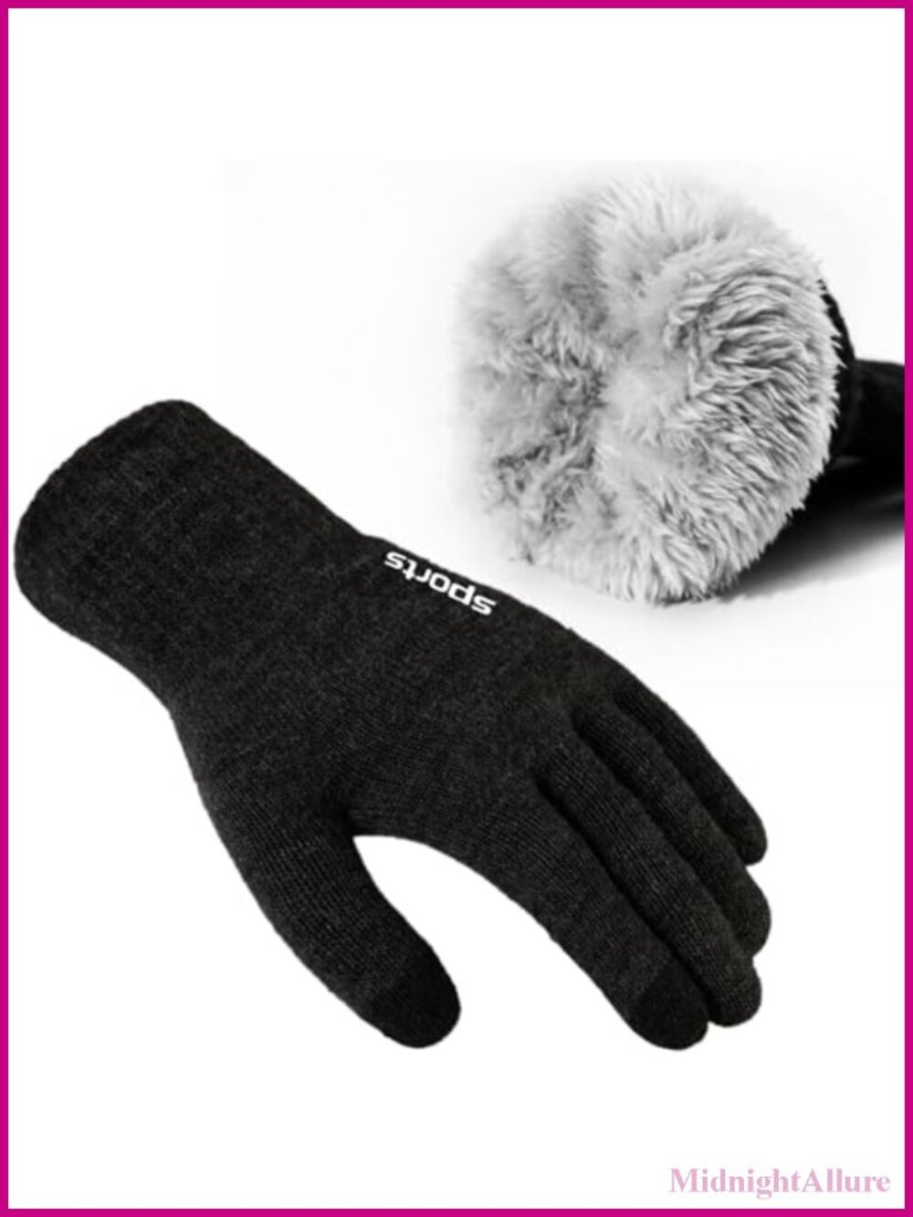 Wool Fleece Lined Touchscreen Winter Gloves Non-Slip